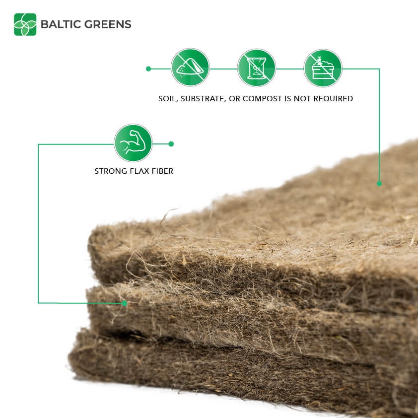 Flax Fiber Grow Mat