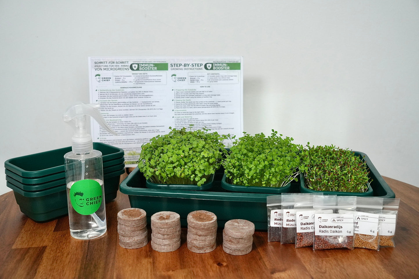 SPICY – Das pikante Microgreens-Set für intensiven Geschmack