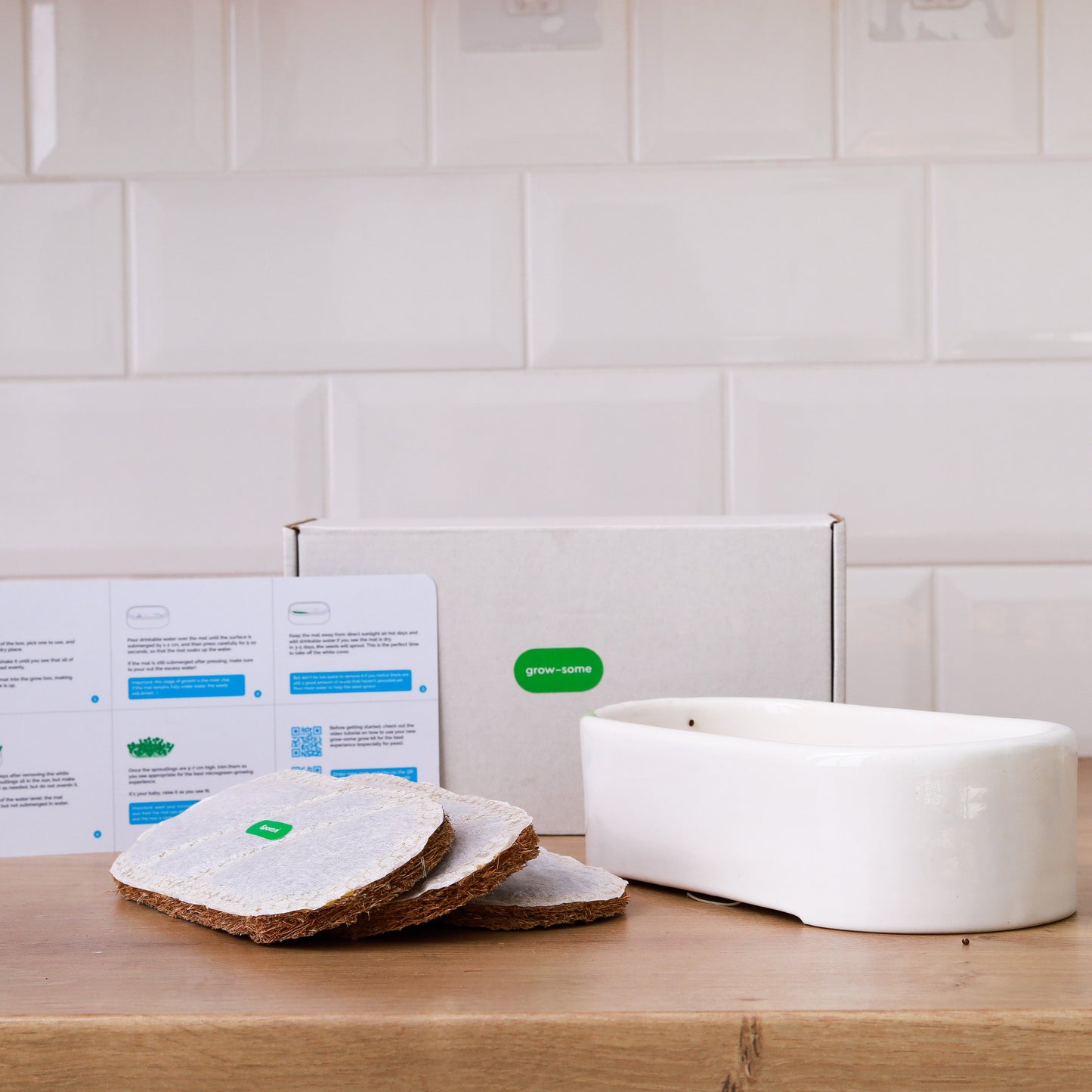 Keramik-Microgreen-Anzuchtset